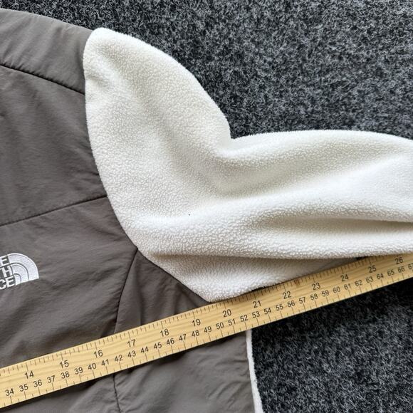 The North Face Denali Jacket Women's Sz Lg Fleece Polartec White Full Zip Womens - Picture 6 of 8